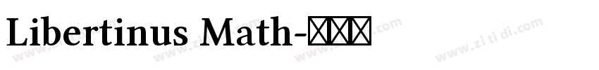 Libertinus Math字体转换